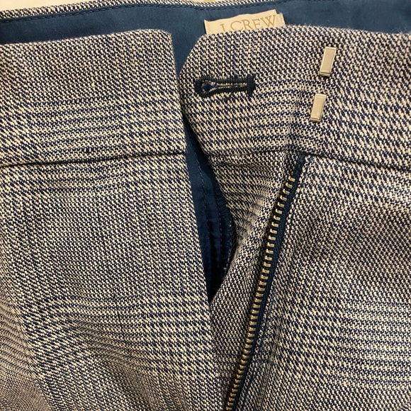 J. Crew Factory Plaid Wide Leg Crop Pant - Picture 4 of 6